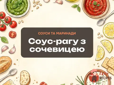 Соус-рагу з сочевицею