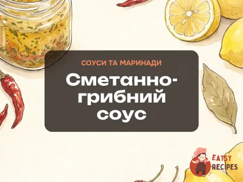 Сметанно-грибний соус