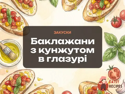 Баклажани з кунжутом в глазурі