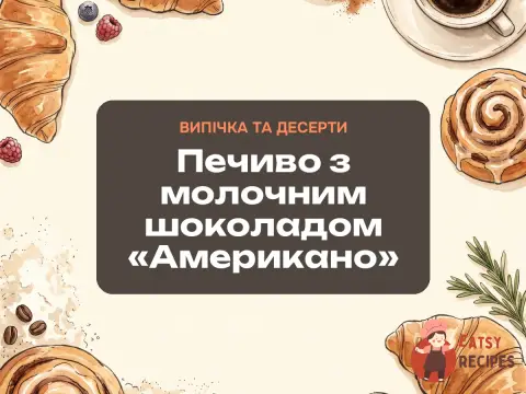 Печиво з молочним шоколадом «Американо»
