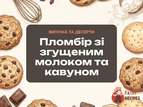 Пломбір зі згущеним молоком та кавуном