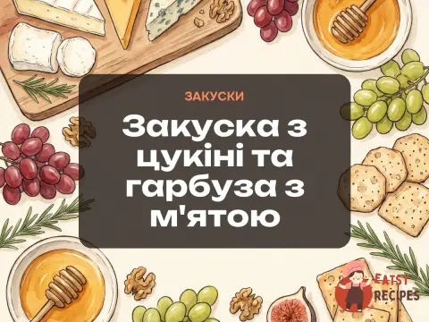 Закуска з цукіні та гарбуза з м'ятою