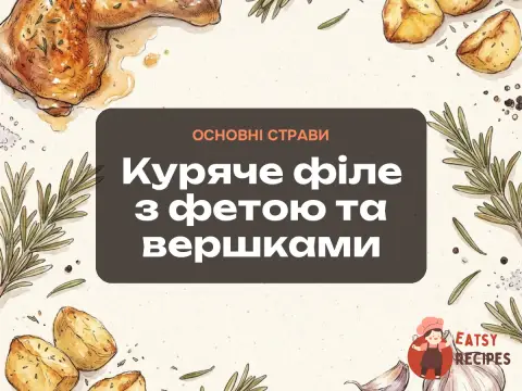 Куряче філе з фетою та вершками