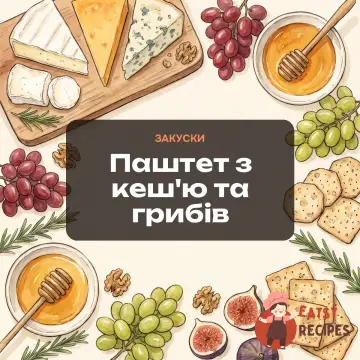 Паштет з кеш'ю та грибів