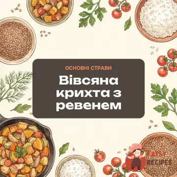 Вівсяна крихта з ревенем