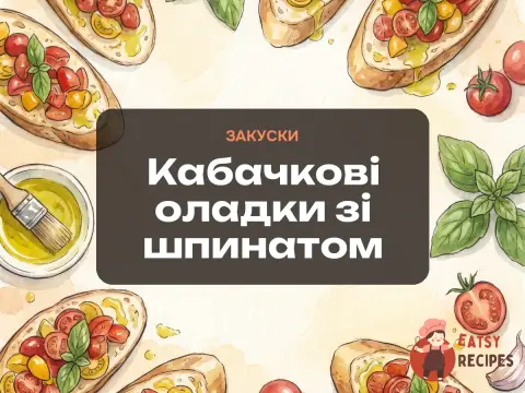 Кабачкові оладки зі шпинатом