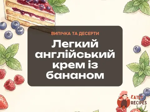 Легкий англійський крем із бананом