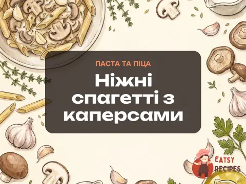 Ніжні спагетті з каперсами