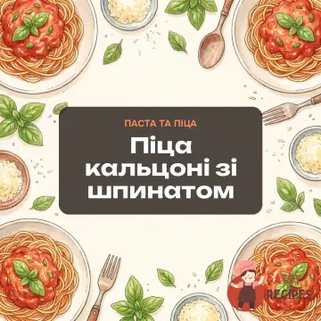 Піца кальцоні зі шпинатом