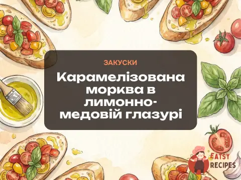 Карамелізована морква в лимонно-медовій глазурі