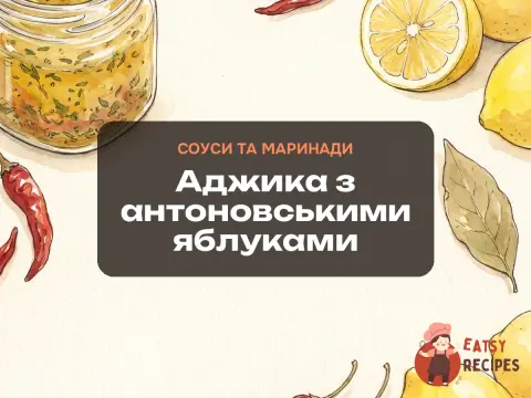 Аджика з антоновськими яблуками