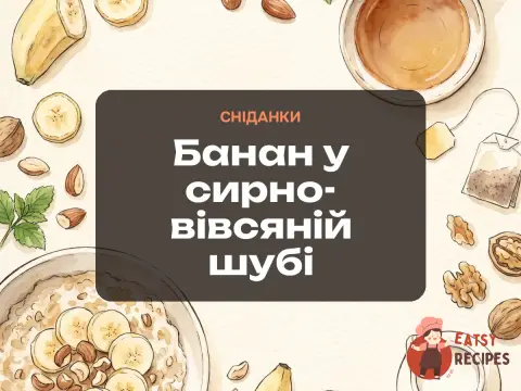 Банан у сирно-вівсяній шубі