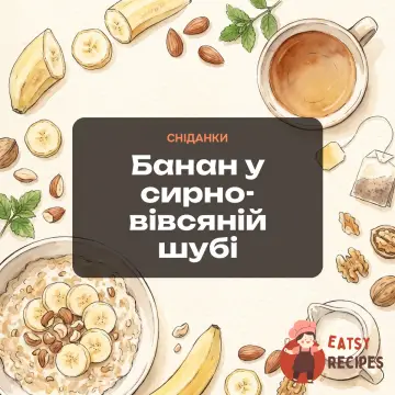 Банан у сирно-вівсяній шубі