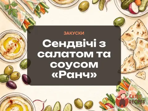 Сендвічі з салатом та соусом «Ранч»