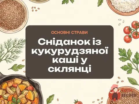 Сніданок із кукурудзяної каші у склянці