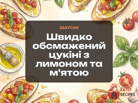 Швидко обсмажений цукіні з лимоном та м'ятою