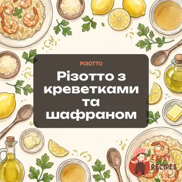 Різотто з креветками та шафраном