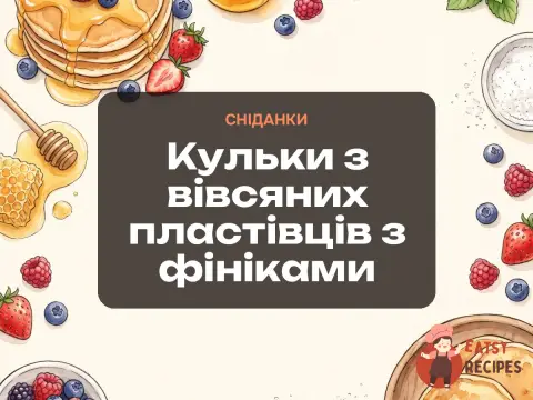 Кульки з вівсяних пластівців з фініками