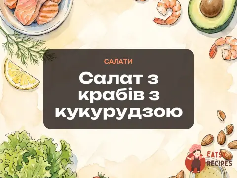 Салат з крабів з кукурудзою