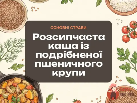 Розсипчаста каша із подрібненої пшеничного крупи