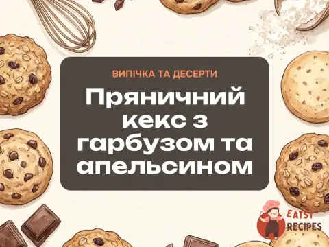 Пряничний кекс з гарбузом та апельсином