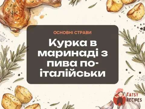 Курка в маринаді з пива по-італійськи