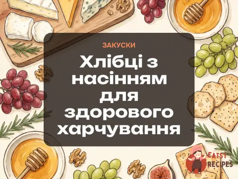 Хлібці з насінням для здорового харчування