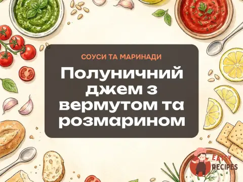 Полуничний джем з вермутом та розмарином