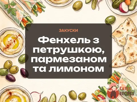 Фенхель з петрушкою, пармезаном та лимоном