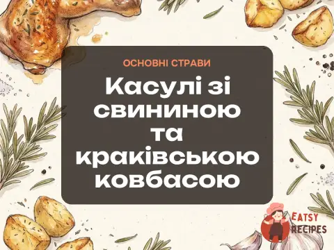Касулі зі свининою та краківською ковбасою