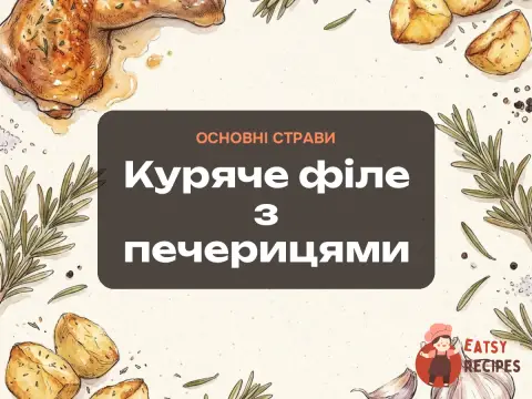 Куряче філе з печерицями