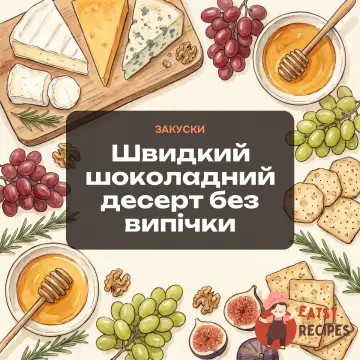 Швидкий шоколадний десерт без випічки