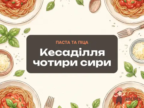 Кесаділля чотири сири
