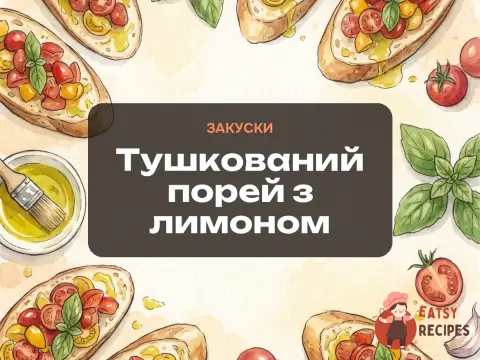 Тушкований порей з лимоном
