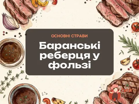 Баранські реберця у фользі