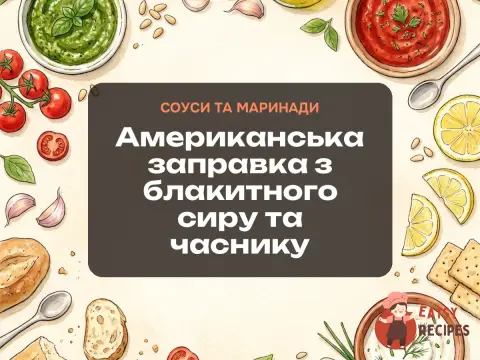 Американська заправка з блакитного сиру та часнику