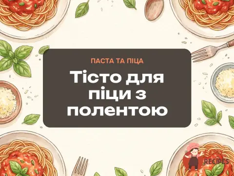 Тісто для піци з полентою