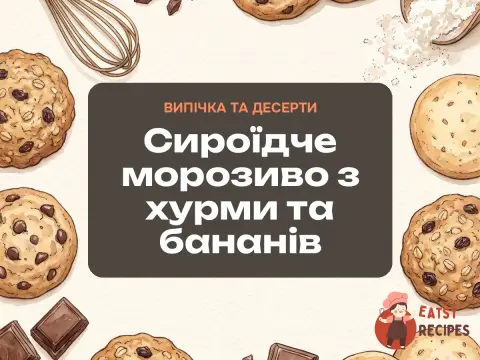 Сироїдче морозиво з хурми та бананів