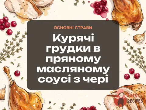 Курячі грудки в пряному масляному соусі з чері