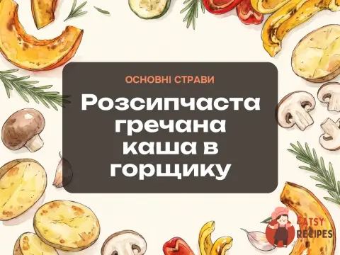 Розсипчаста гречана каша в горщику