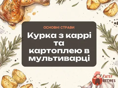 Курка з каррі та картоплею в мультиварці