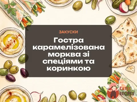 Гостра карамелізована морква зі спеціями та коринкою