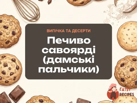 Печиво савоярді (дамські пальчики)