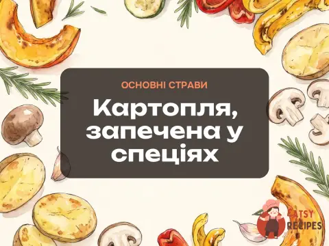 Картопля, запечена у спеціях