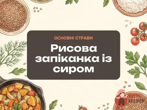 Рисова запіканка із сиром