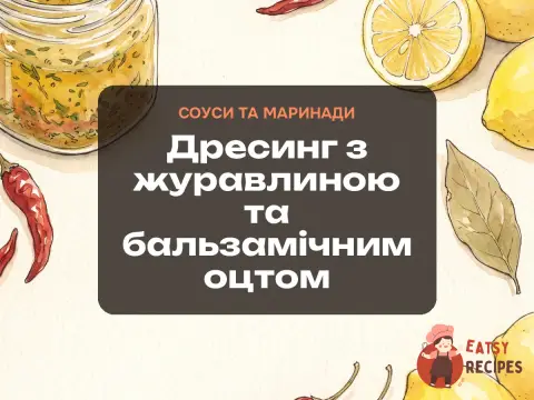 Дресинг з журавлиною та бальзамічним оцтом