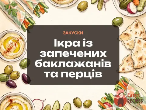 Ікра із запечених баклажанів та перців