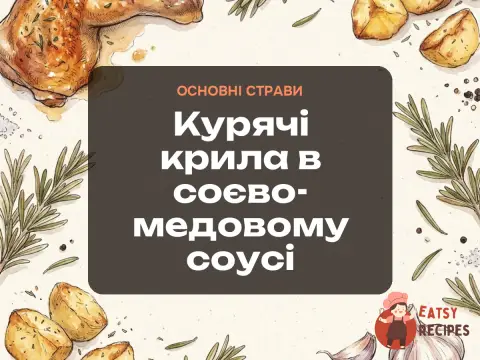 Курячі крила в соєво-медовому соусі
