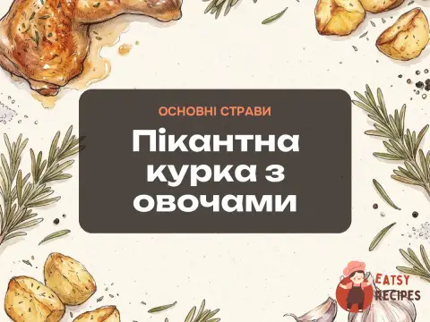 Пікантна курка з овочами