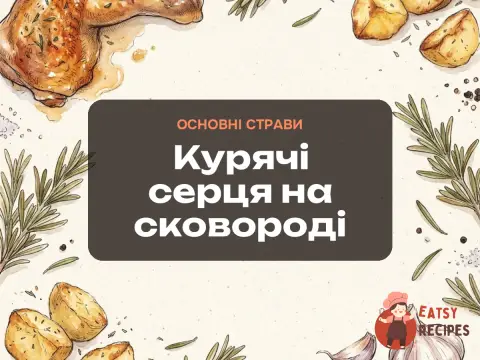 Курячі серця на сковороді